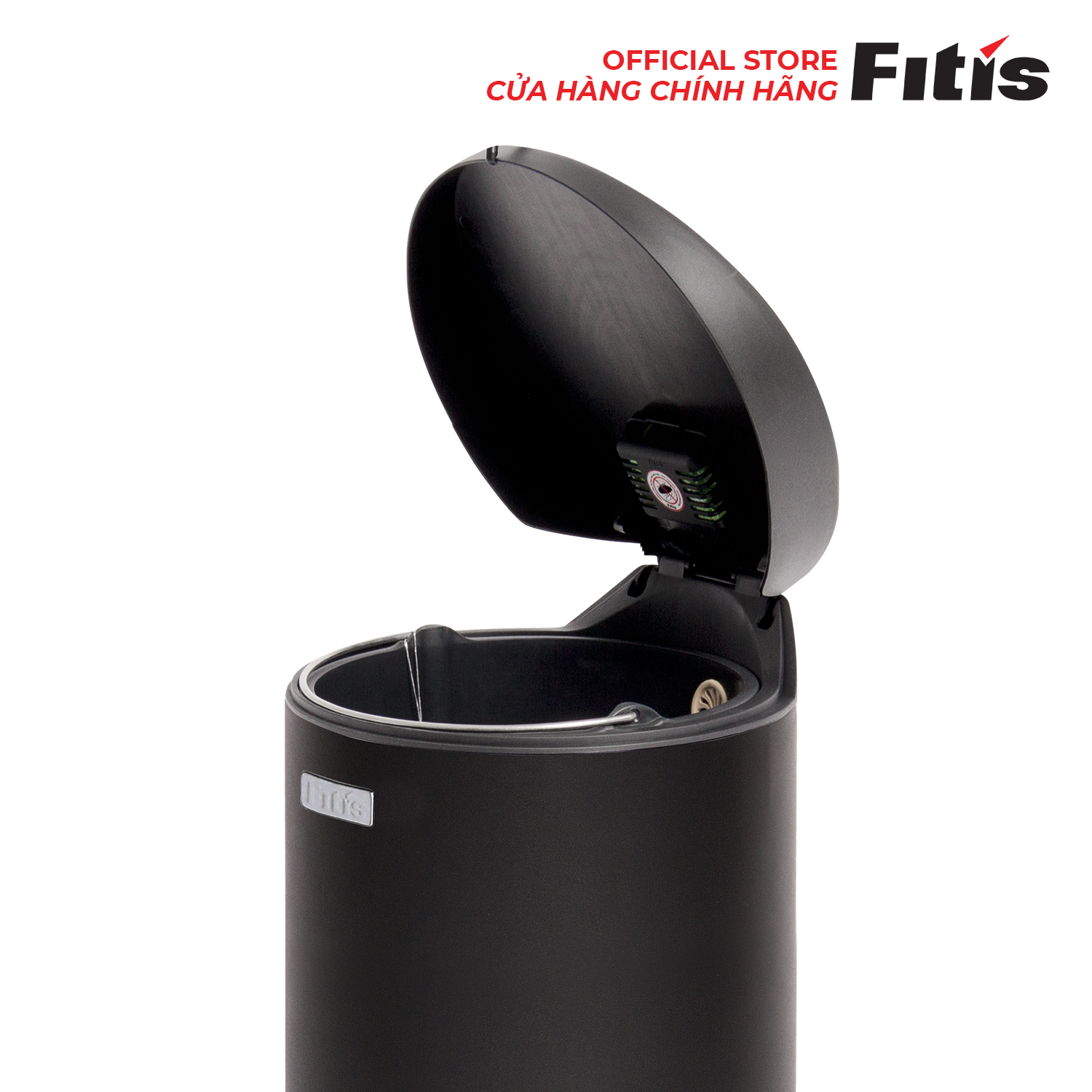 Thùng Rác Fitis Premium - Tròn Đạp Cao (15L)
