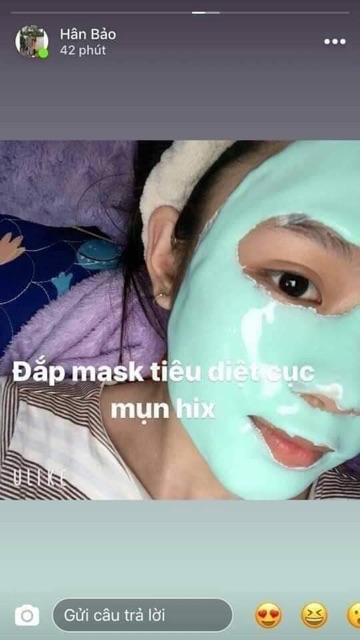 Bột đắp mặt dẻo bạc hà trà xanh ( mask dẻo)