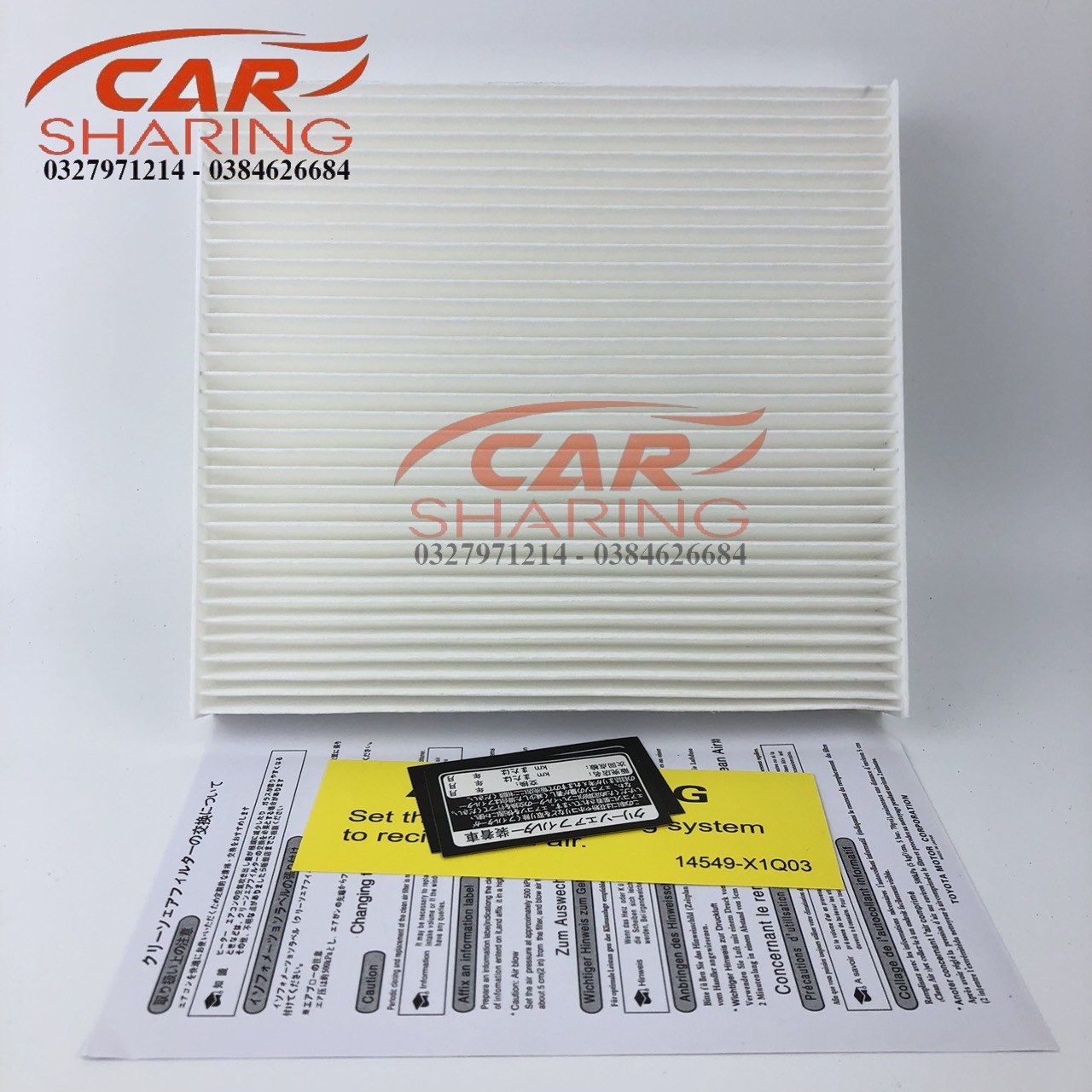 Air conditioner filter for Innova, Fortuner 2005-2015, vios, Yaris 2006-2017, 31.5 07-2017, Highlander 08-2018, Venza 2009-2016; OEM code: 87139-on010