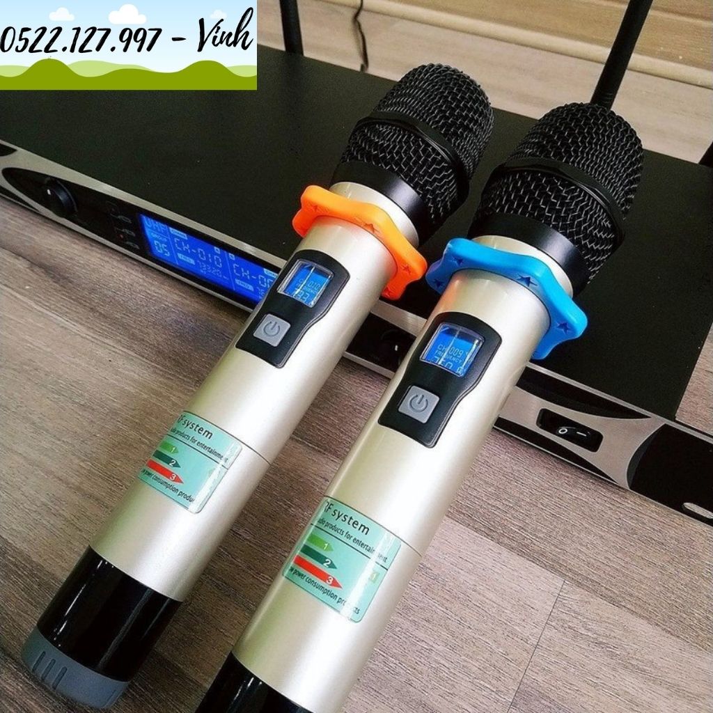 [HCM]Micro không dây SHURE UGS 9 Chính hãng 4 Râu - Gia Khang audio