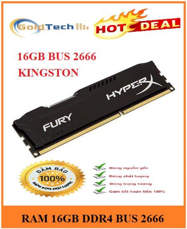 Bảng giá Ram DDR4 16GB Bus 2666 Kingston HyperX Fury hàng mới 100% bảo hành 36 tháng Phong Vũ