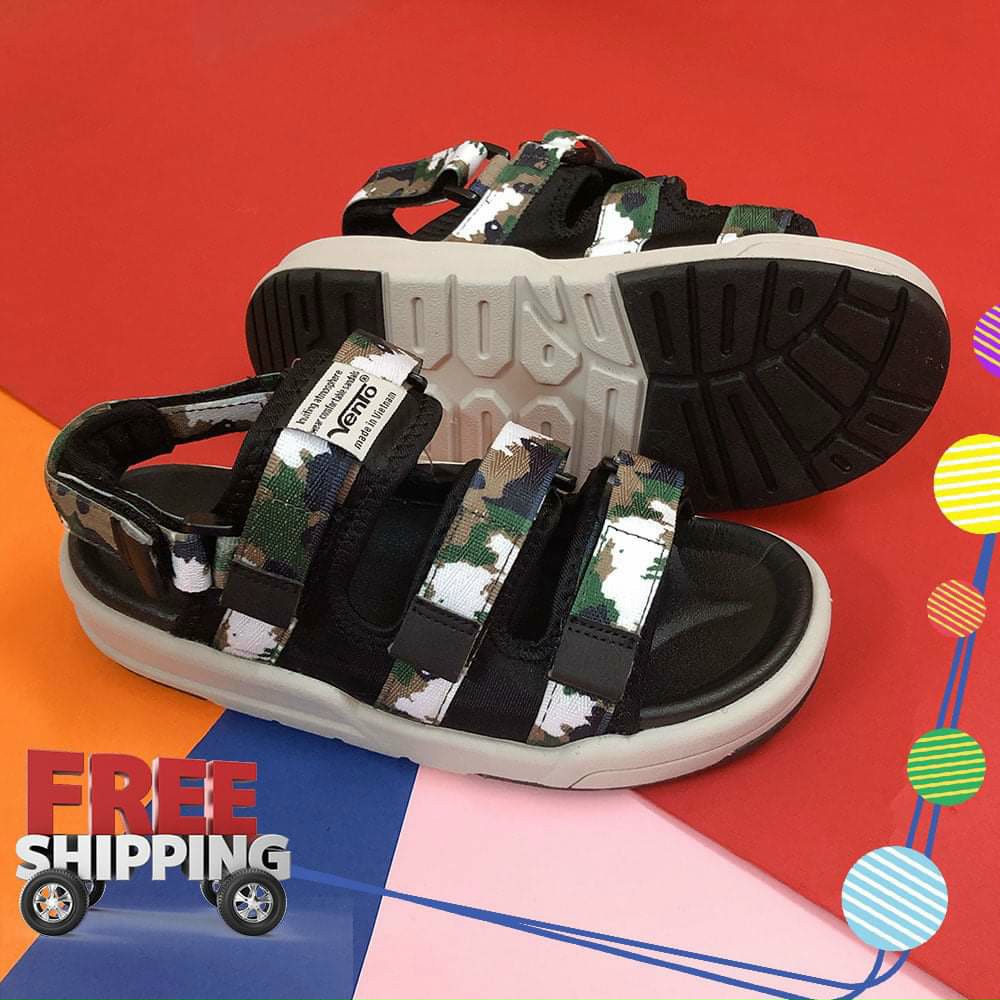 Sandal VENTO Nam Nữ Cao cấp SD1001 Xanh lá