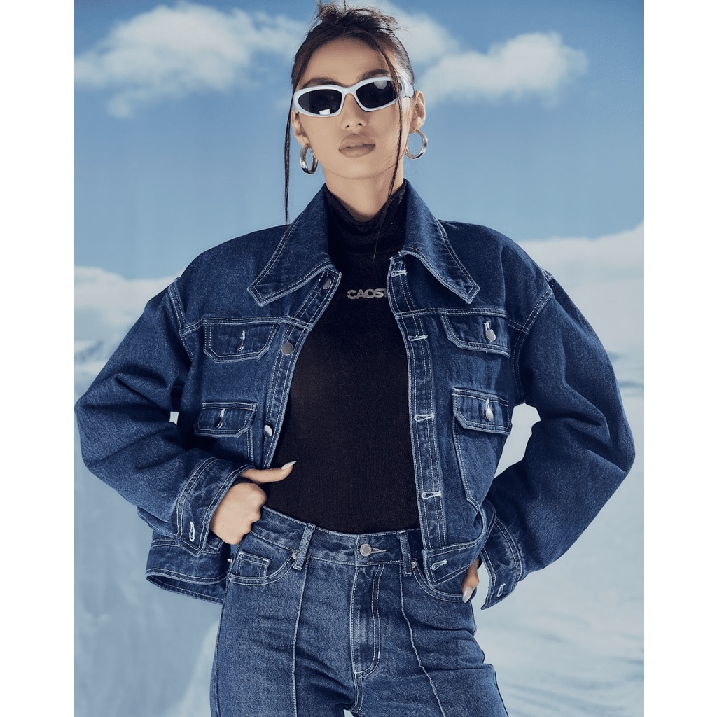 Áo khoác denim jacket Cao Stu