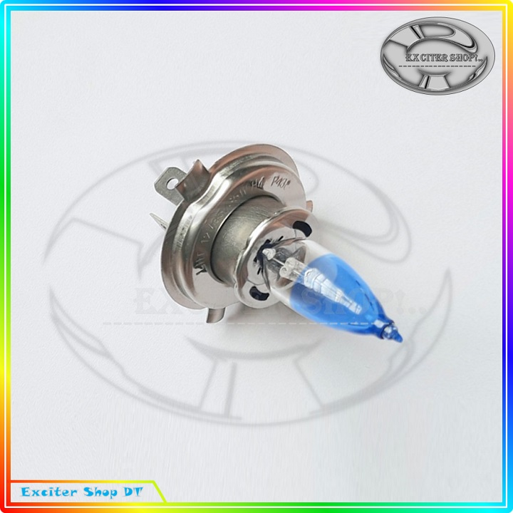 [Exciter Shop] Bóng đèn sợi đốt Halogen Siêu sáng Ánh Tim, Chân H4/HS1