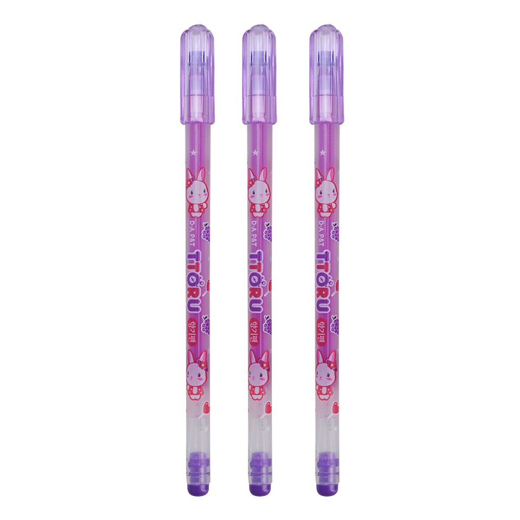 Vỉ 3 cây viết nước Jtoru hàn quốc mực tím