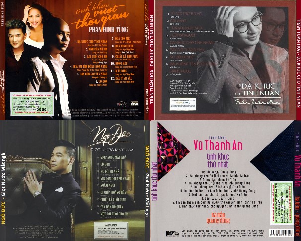 Bộ 4 Đĩa CD nhạc tình cực hay