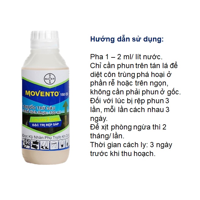 [FreeShip] Chế Phẩm Sinh Học Movento 150 OD Lọ 100ml