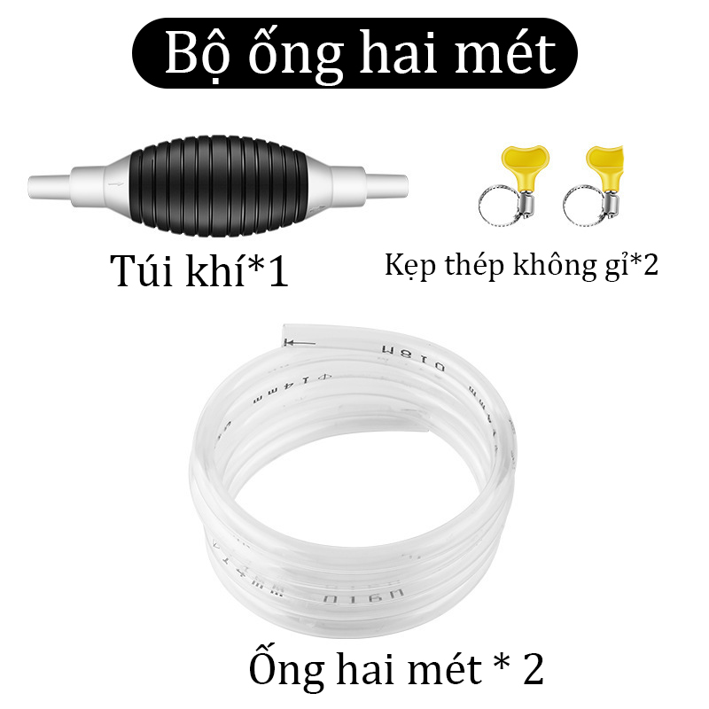 Dụng cụ bơm hút xăng dầu Bơm bóp tay đa năng Bộ dây hút chất lỏng Ống bơm hút đa năng Vòi hút chất lỏng bóp tay