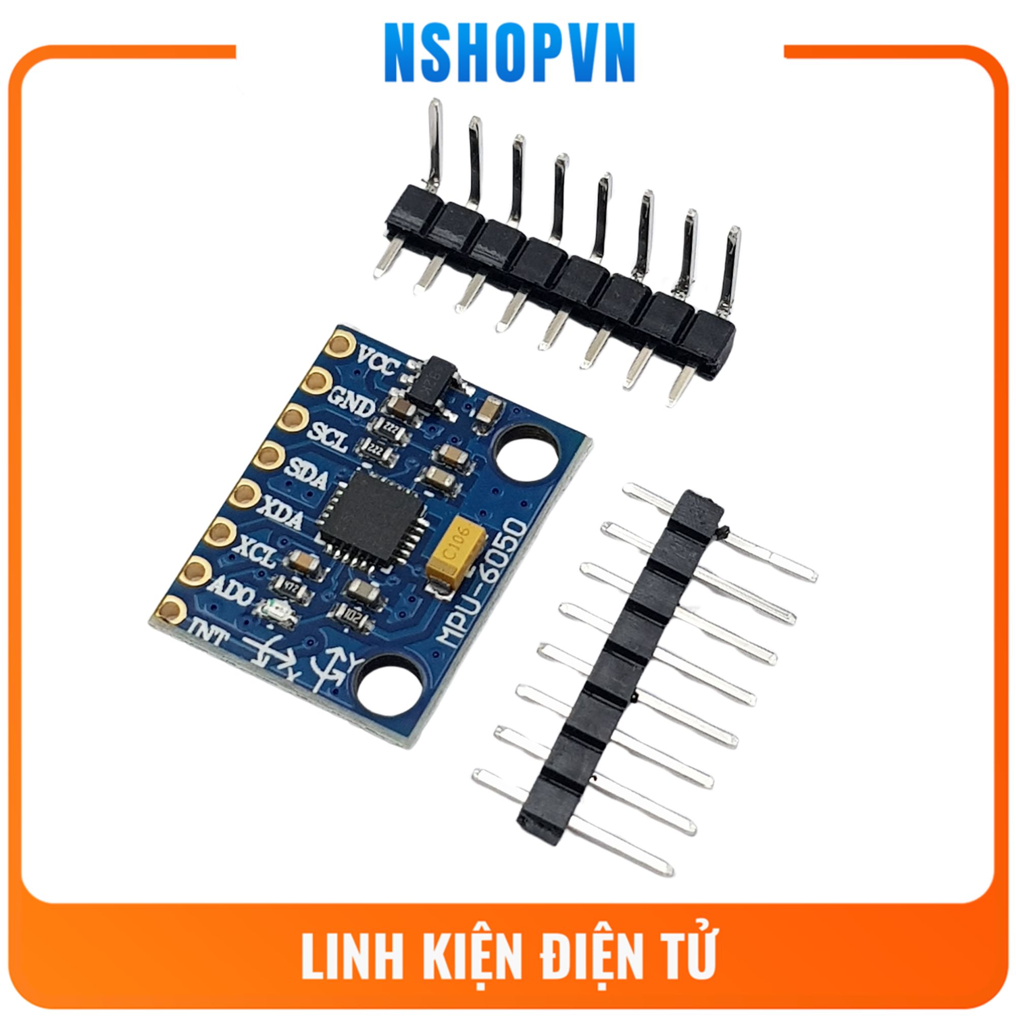 Cảm biến gia tốc gy-521 6dof imu mpu6050