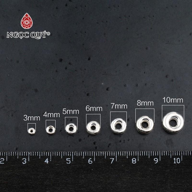 [HCM]Combo 2 bi bạc hạt dẹp hạt cườm bạc - Ngọc Qúy Gemstones