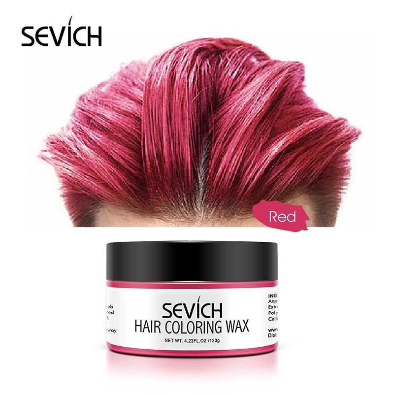 Sáp đổi màu tóc đỏ hồng sevich 120ml/hộp đổi mầu tóc tạm thời