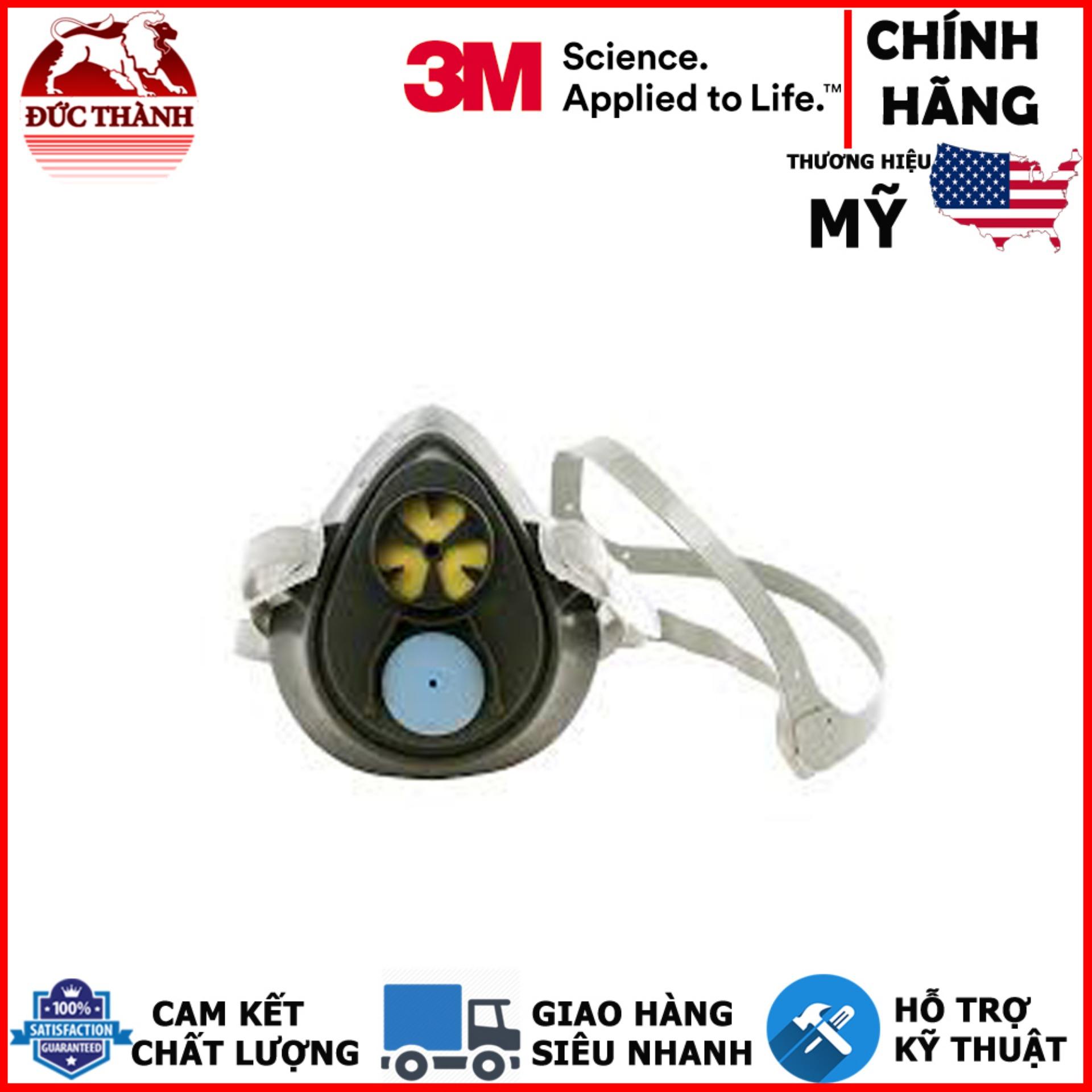 Bộ mặt nạ nửa mặt 1 phin lọc 3m 3100 và phin lọc hữu cơ phòng độc 3m 3301k-155