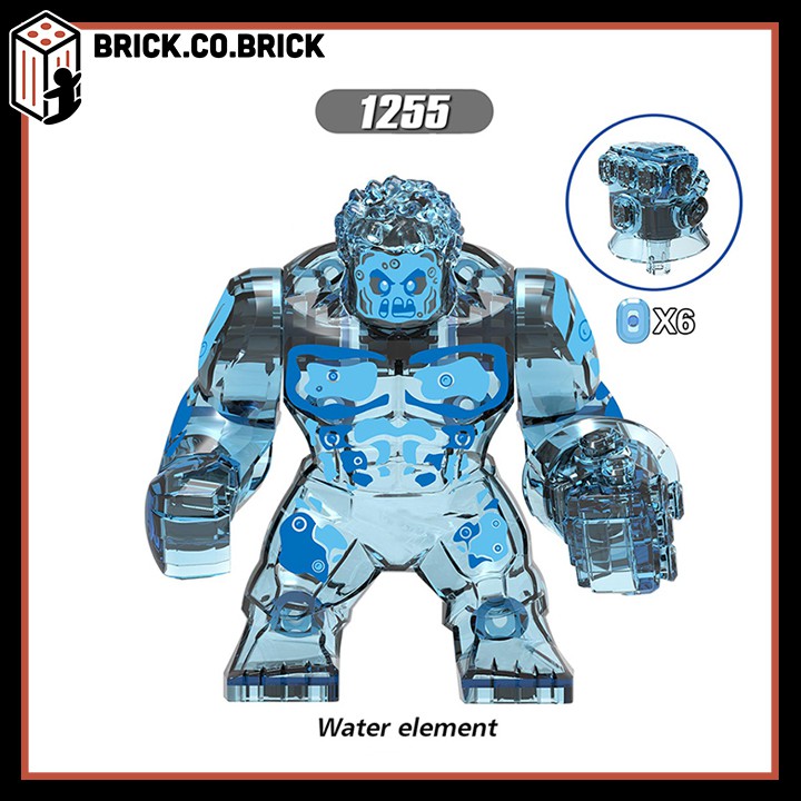 The Elementals Đồ Chơi Lắp Ghép Xếp hình Bigfig Chúa Tể Nguyên Tố Spider Man Far From Home X1255 X1258