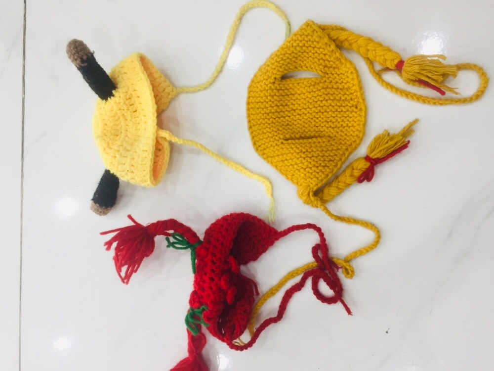 [ phụ kiện ] Mũ len đan tay Handmade cho thú cưng