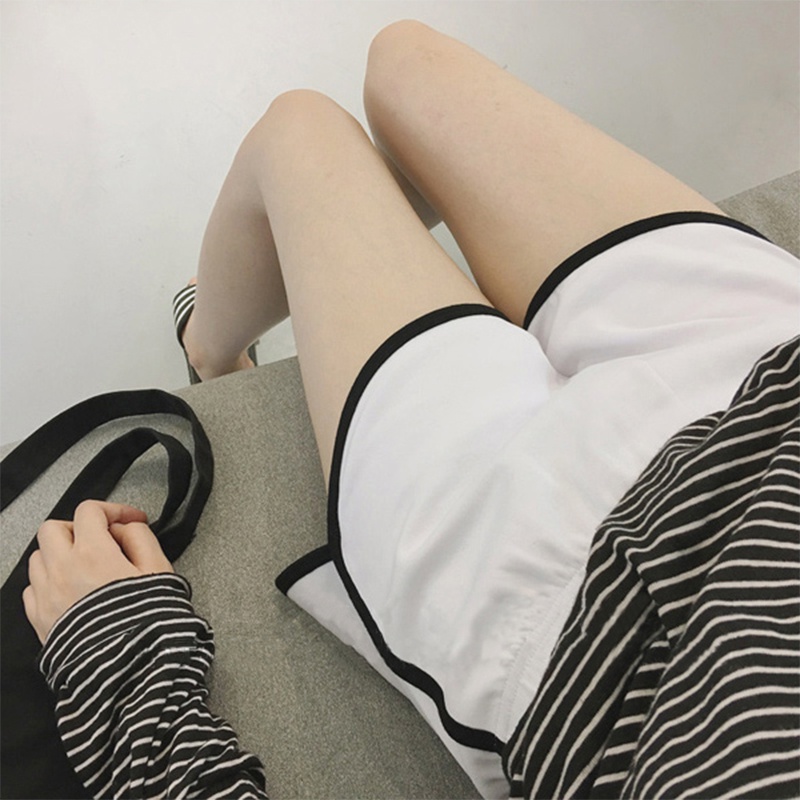 Quần đùi nữ Lưng Thun Màu Trơn cotton co giãn 4 chiều