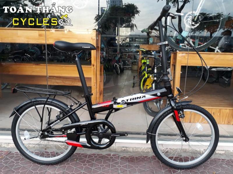 Phân phối Xe đạp gấp LIFE 1.0 2018 Đen xám đỏ