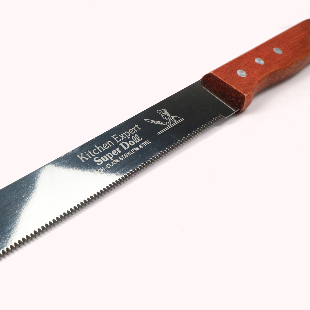 Dao răng cưa cắt bánh mì cán gỗ