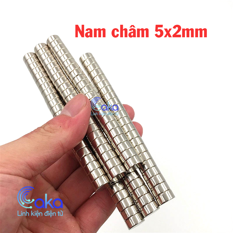 Bộ 10 Nam châm tròn 5x2mm Nam châm đất hiếm
