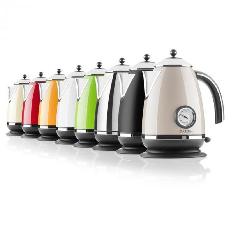 Ấm Siêu Tốc Klarstein 1,7L, 2200W, Màu Đen