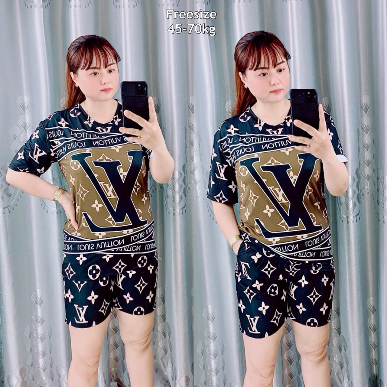 Đồ bộ lửng thun lạnh 3D hàng QC