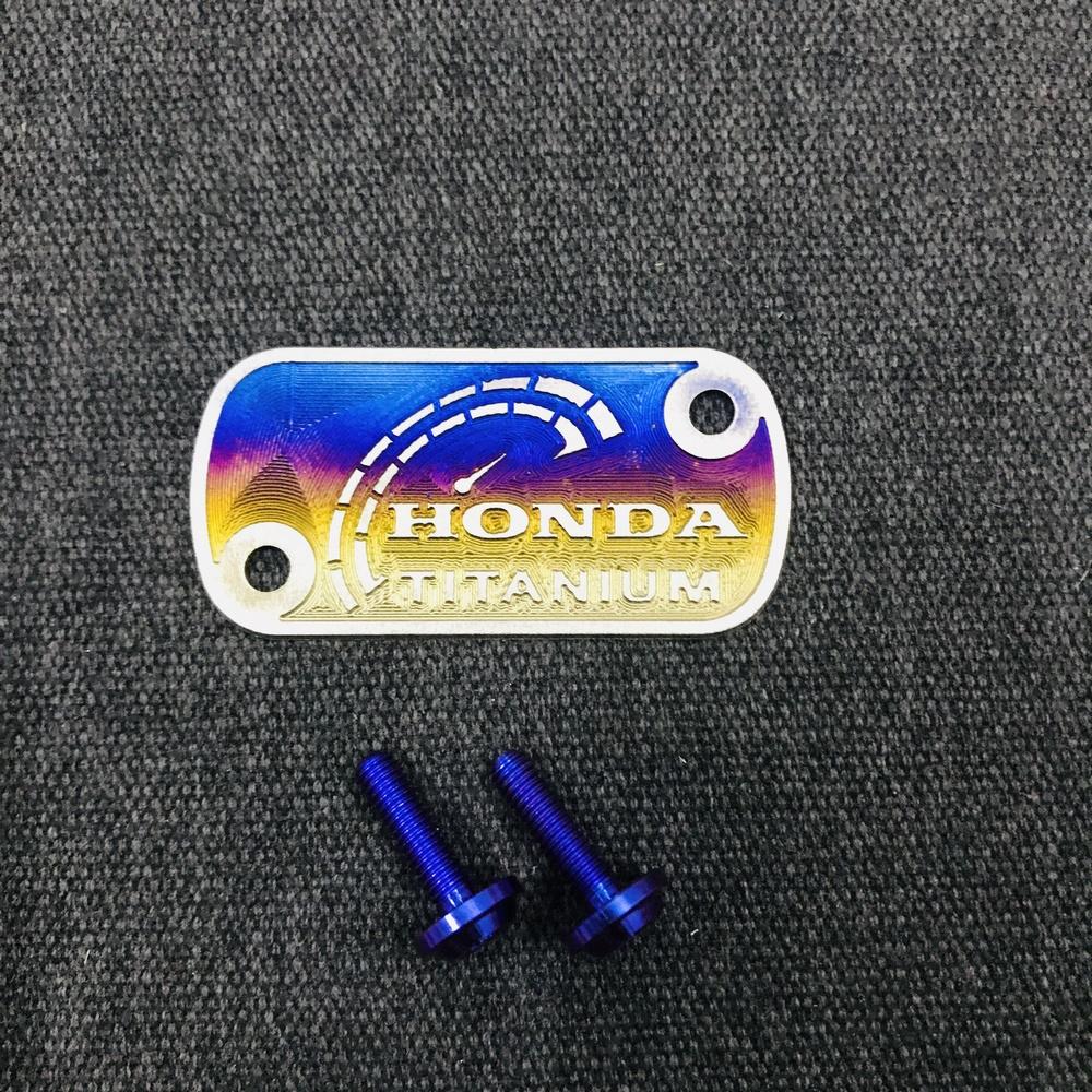 [HCM][COMBO ỐC GR5 2 CON] TEM TITAN NẮP BÌNH DẦU VÀ ỐC GR5 CHO DÒNG XE HONDA (ỐC GR5 MÀU TITAN)