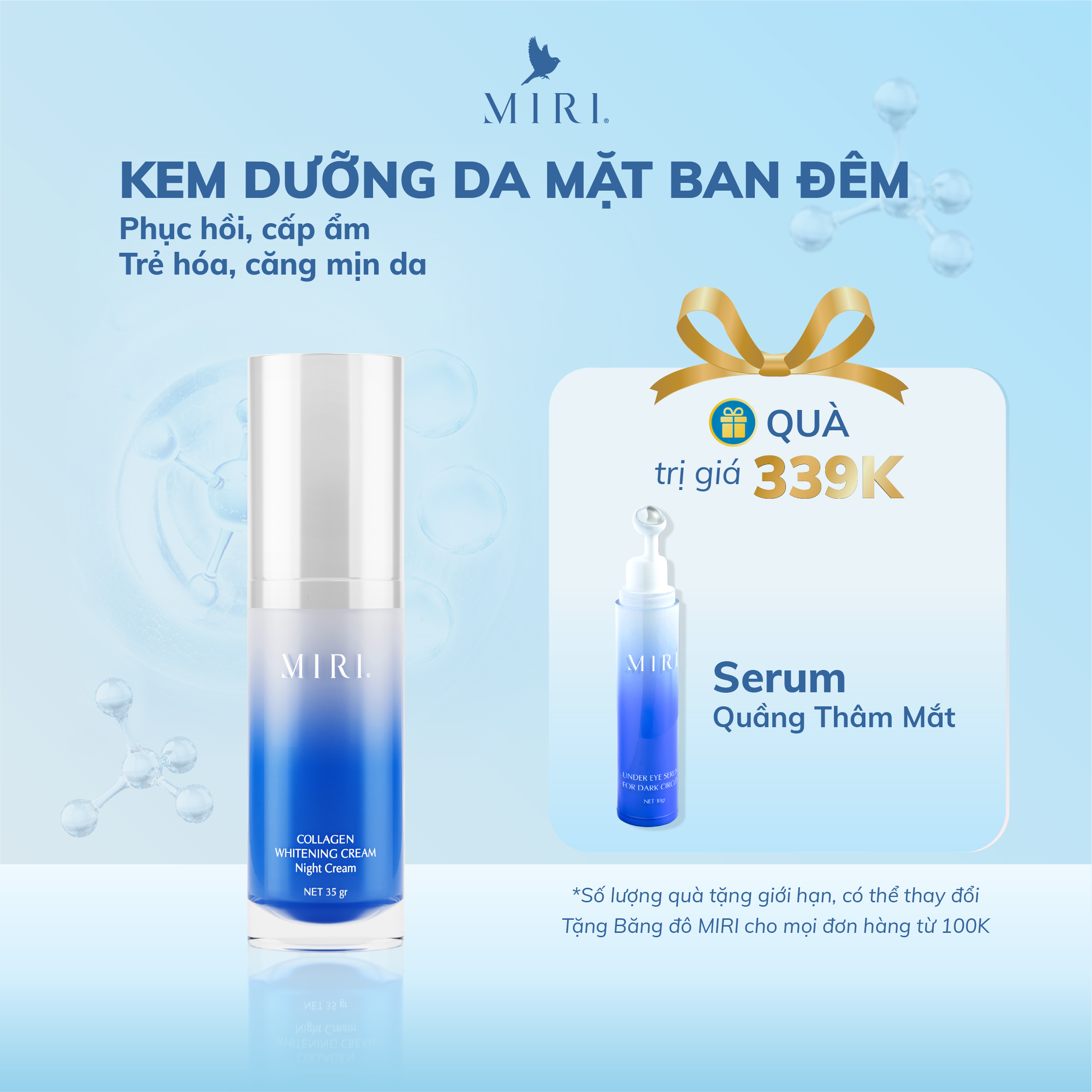 Kem Dưỡng Da Mặt Ban Đêm MIRI (35gr)