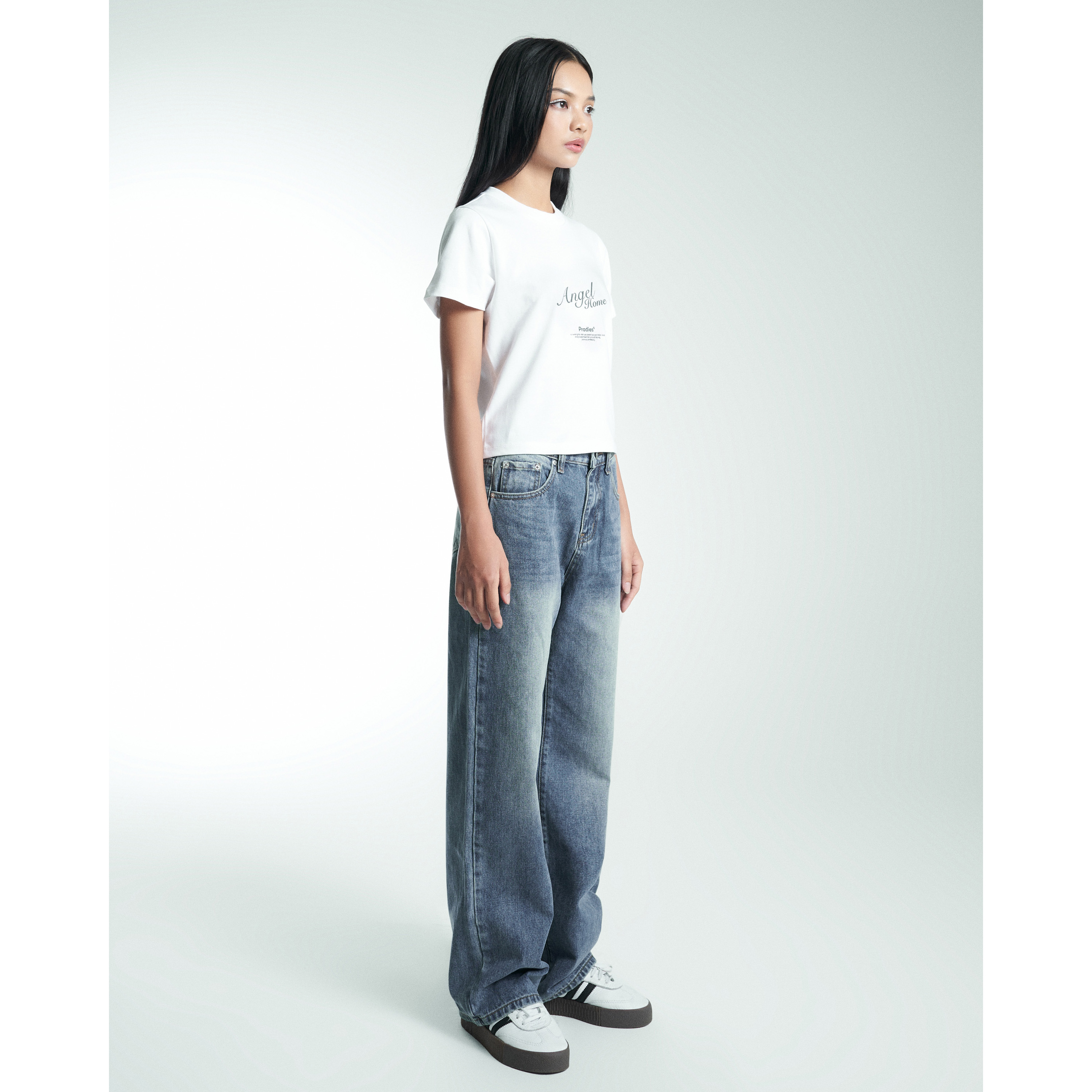 Quần Jeans Nữ PRADIES Form Suông Da Sun