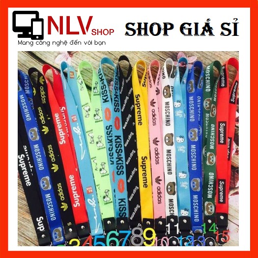 [HCM]Dây Đeo Điện Thoại In Hình Thời Trang