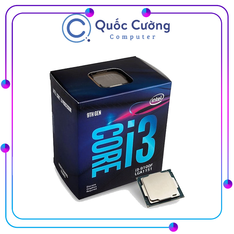 Bảng giá CPU Intel Core i3 9100F 4 Cores-4 Threads 3.6GHz 1151-v2 Box chính hãng (Không GPU) Mã 7W Phong Vũ
