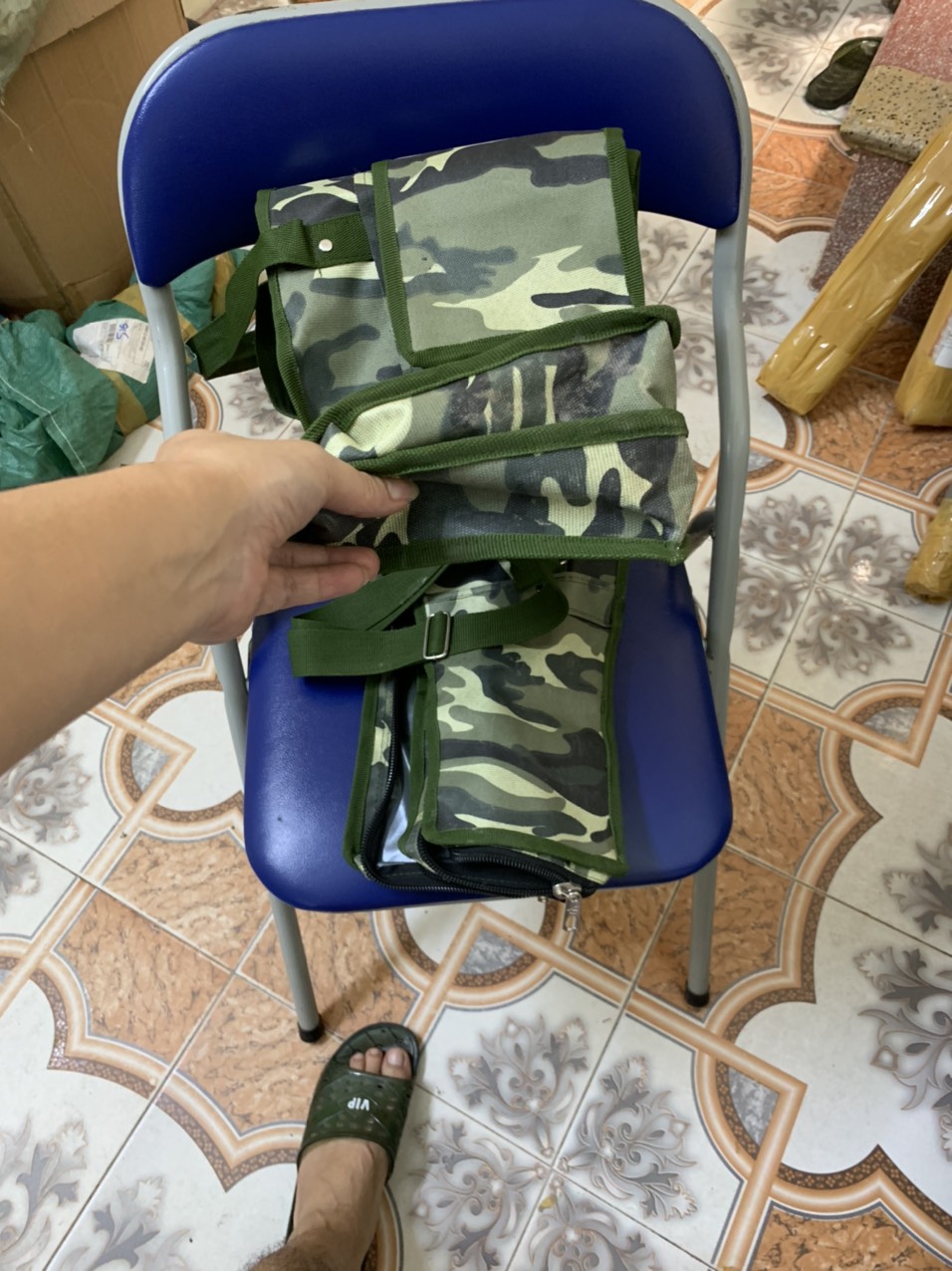 TÚI ĐỰNG CẦN CÂU 2 NGĂN , SIÊU TO, SIÊU BỀN ( gia công tại xưởng làng nghề )