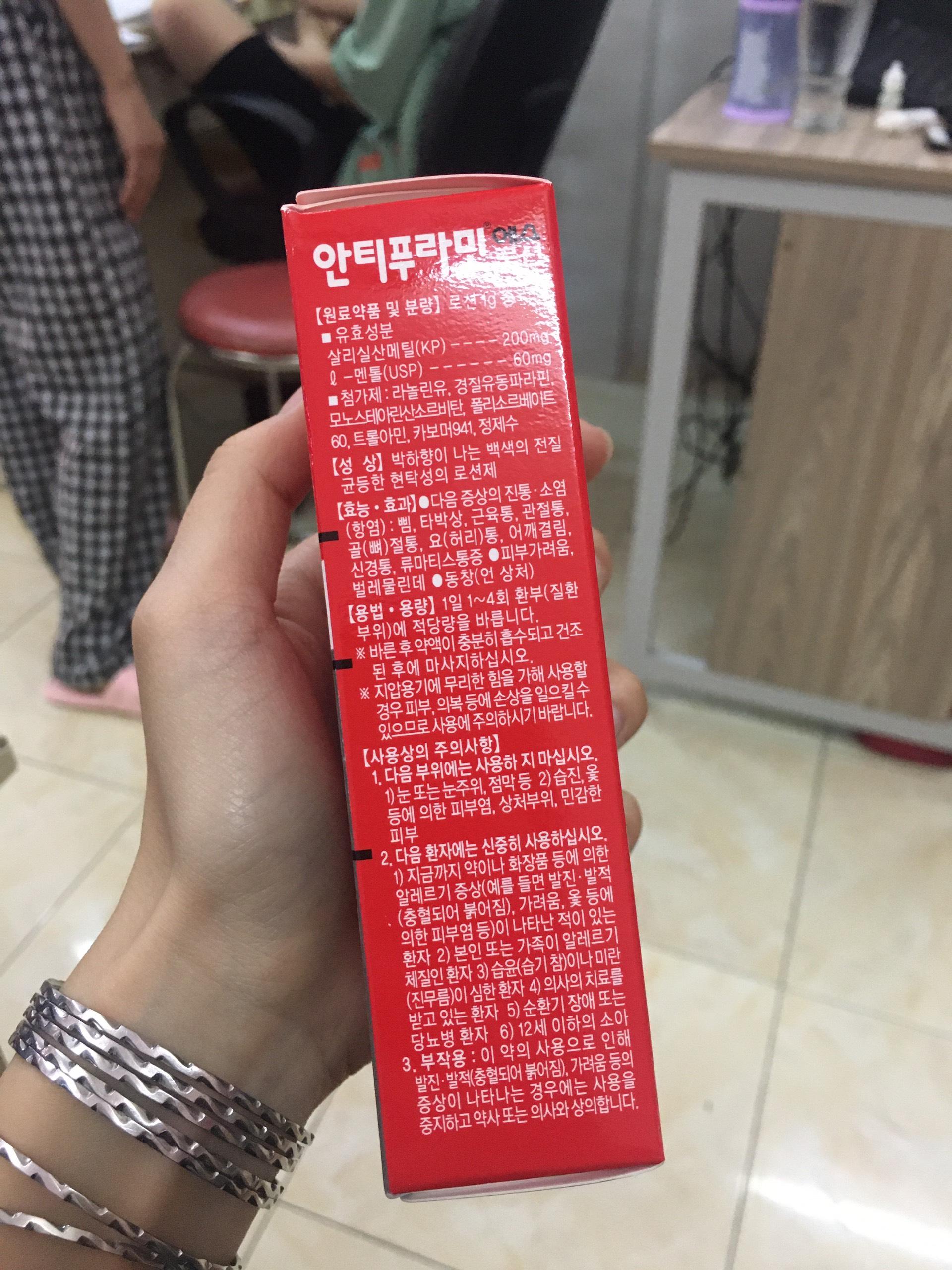 [HCM]Dầu Nóng Hàn Quốc Antiphlamite (10 chai x 100ml)