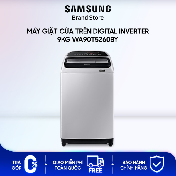 [TRẢ GÓP 0%] Máy giặt Samsung cửa trên Digital Inverter 9kg (WA90T5260BY) chính hãng