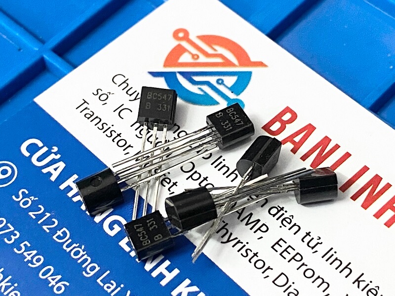Combo 50 con bc547, bc547c transistor 0.1a/45v npn to-92