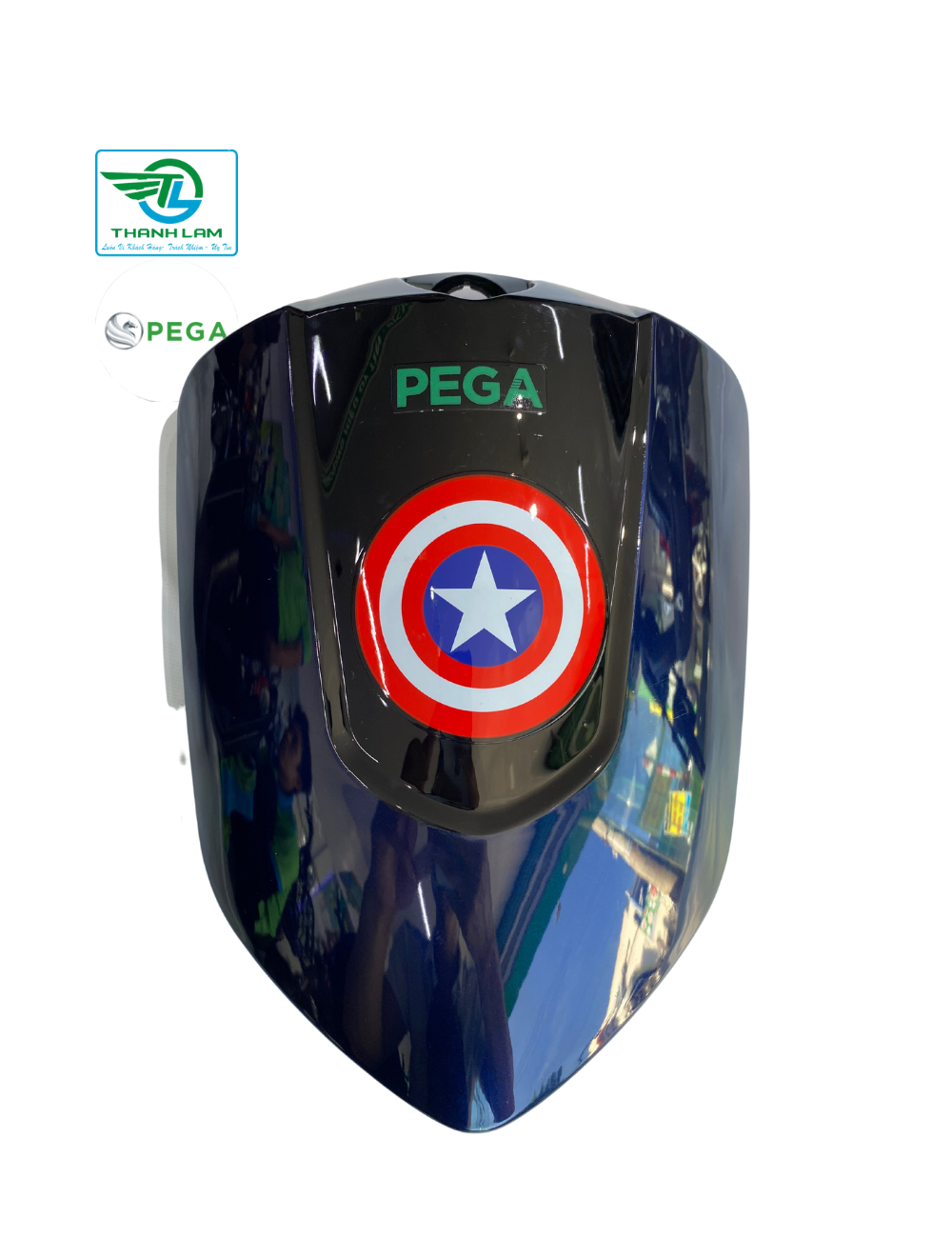 Mặt Cốp trước Cap A Pega- Mặt nạ trước cốp xe đạp điện hkbike Chính hãng