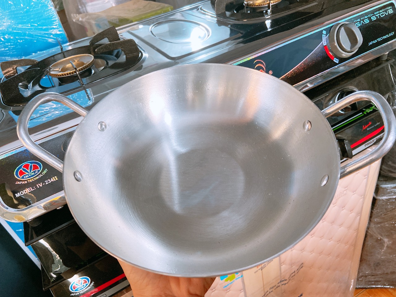 [HCM]Chảo Nhôm Bầu Lòng Sâu 2 Quai