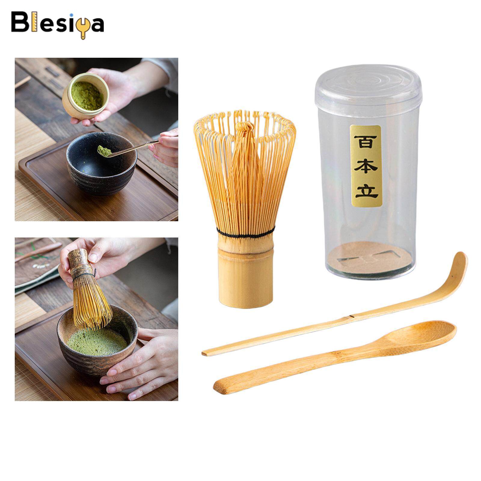 Blesiya Matcha Tea Set Whisk + Scoops + Tea Spoon for Starter