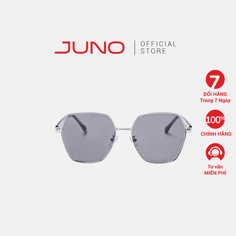 Mắt Kính Nữ Thời Trang JUNO Polygon Oversize Kim Loại MK107