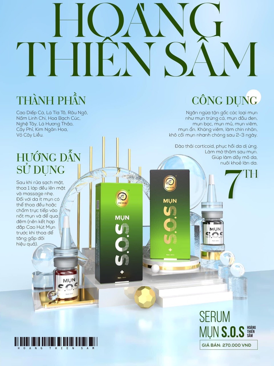 MỤN S.O.S HOÀNG THIÊN SÂM