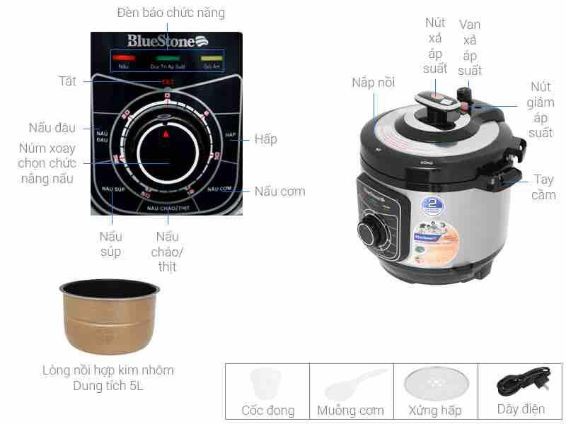 Nồi áp suất điện BlueStone PCB-5619