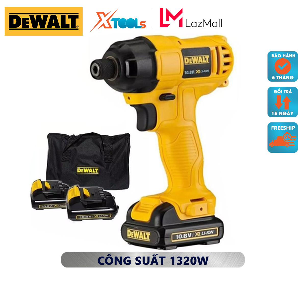 Electric screwdriver battery DeWalt dcf805c2-b1 drill screw Động force brand replacement battery 10.8 V, no-load speed 2,450 rpm/min, weight 1.1kg, fitting, tightens ốc screw deep inside the wood surface, wall, concrete.