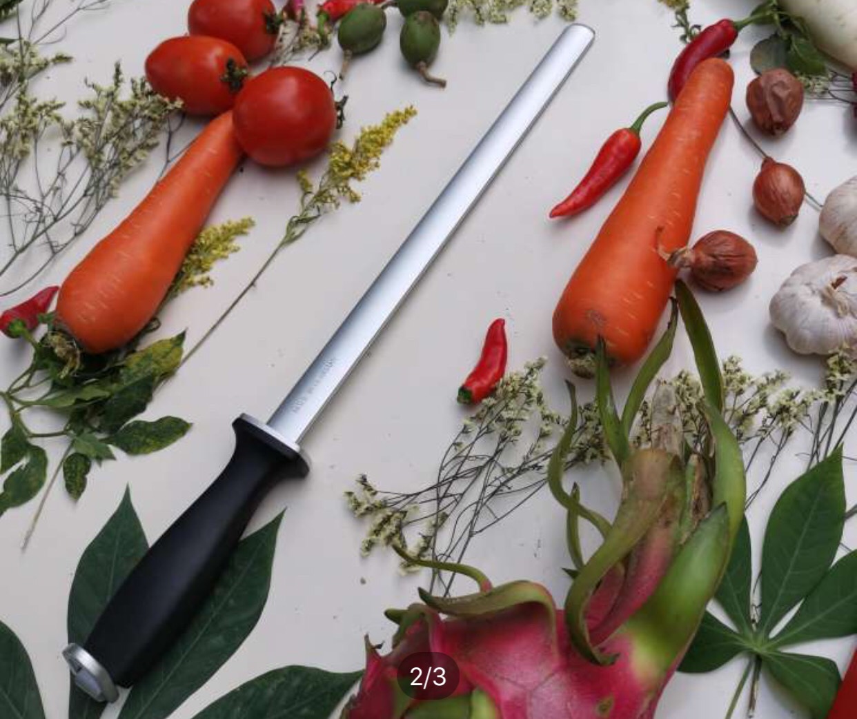 Liếc mài 4590330 EICKER Đức, cán đen (Lưỡi 30cm), mặt nhám