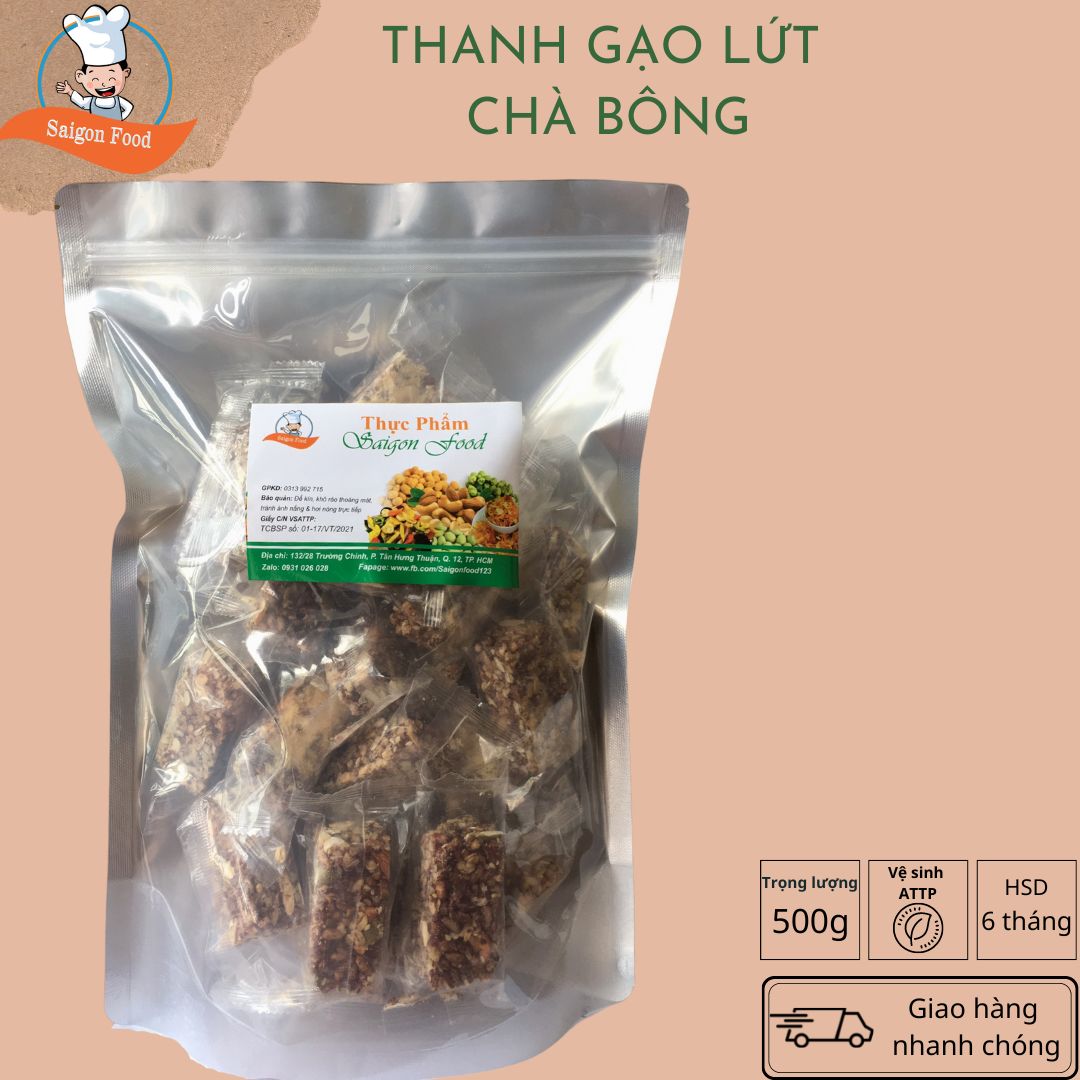 500g/350g bánh gạo lứt chà bông | saigonfood