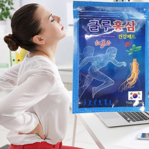 [HCM]Cao dán hồng sâm Korea power Gíneng 20 miếng túi xanh
