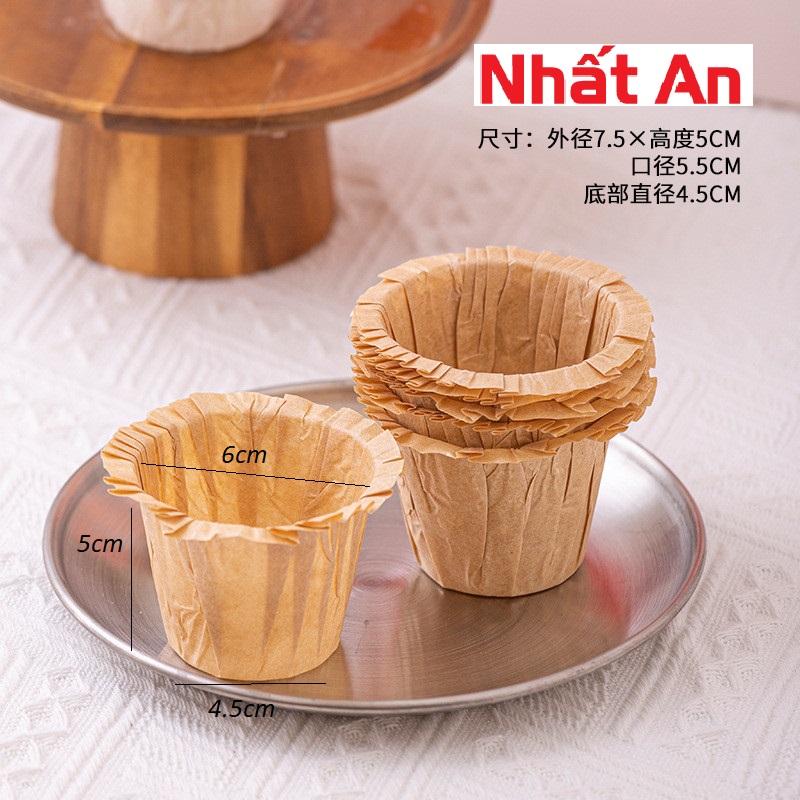 Chén giấy/Cup giấy nướng muffin, cupcake lốc 50 cái