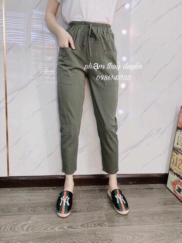 Quần ống bó, Quần ống sớ chất đũi mỏng mát ( kèm ảnh thật ) - SĐ06