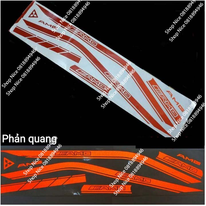 Tem chỉ AMG phản quang dán xe máy Honda SH