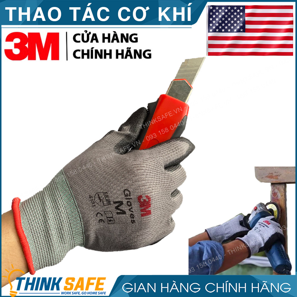 Cut resistant gloves 3m level 1 specialized operation precision engineering, flexible, holding hands, elasticity, anti-slip, protection mechanical, engineering, gardening-protective thinksafe