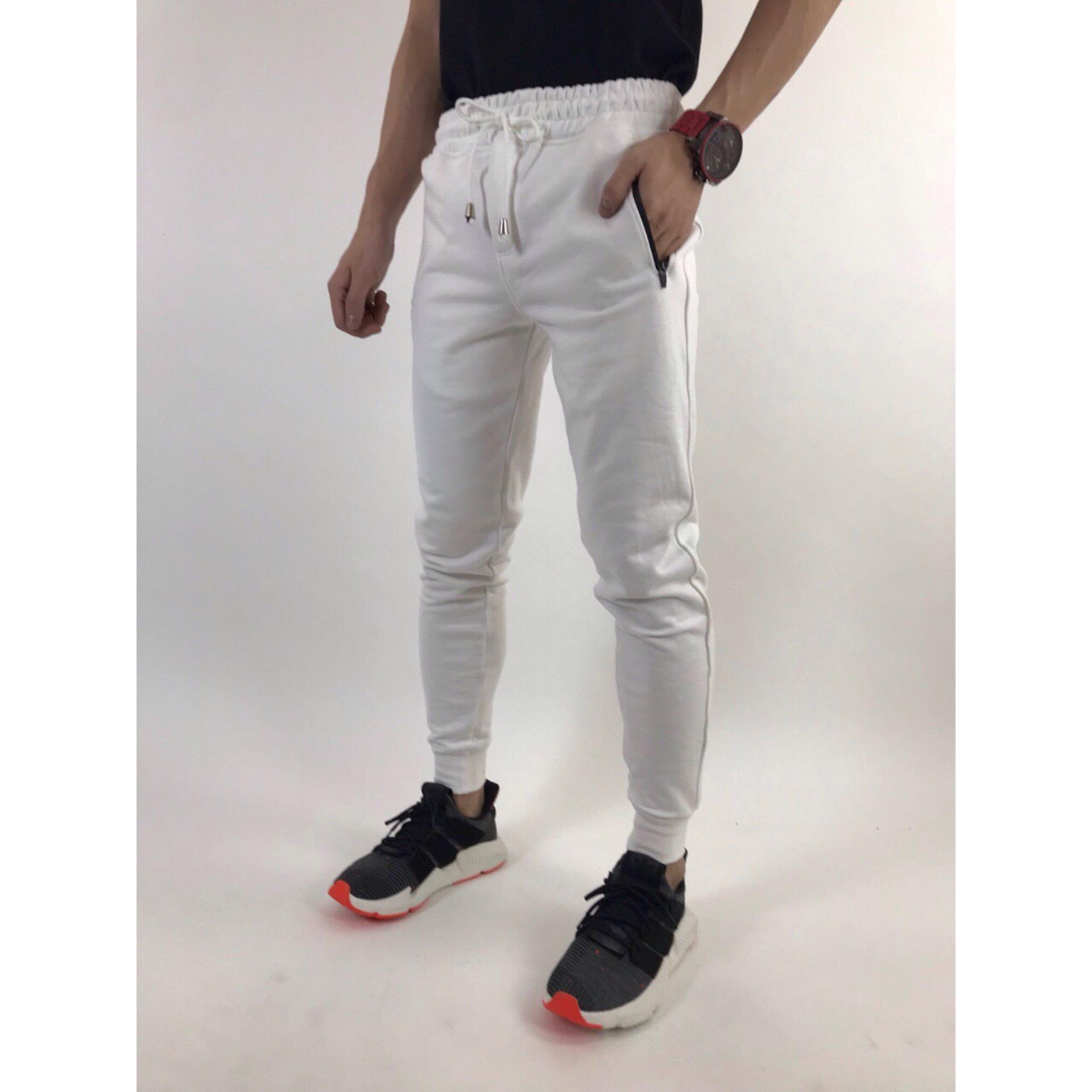 [HCM]Quần jogger thun phối dây kéo JGT185017