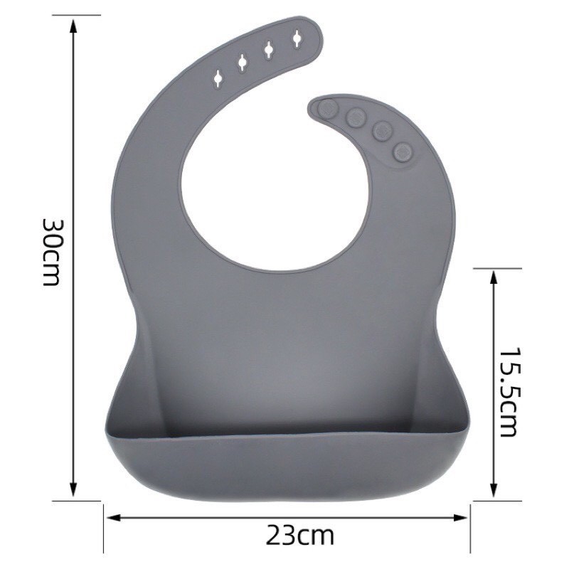Yếm ăn dặm silicon siêu mềm cho bé