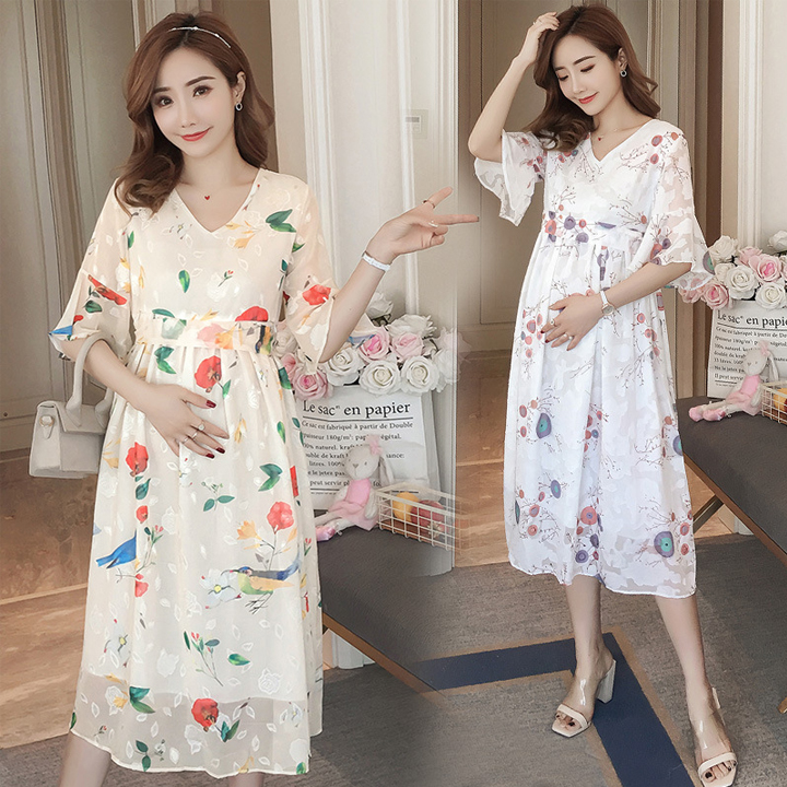 [HCM]Đầm bầu công sở cho bé bú sau sinh